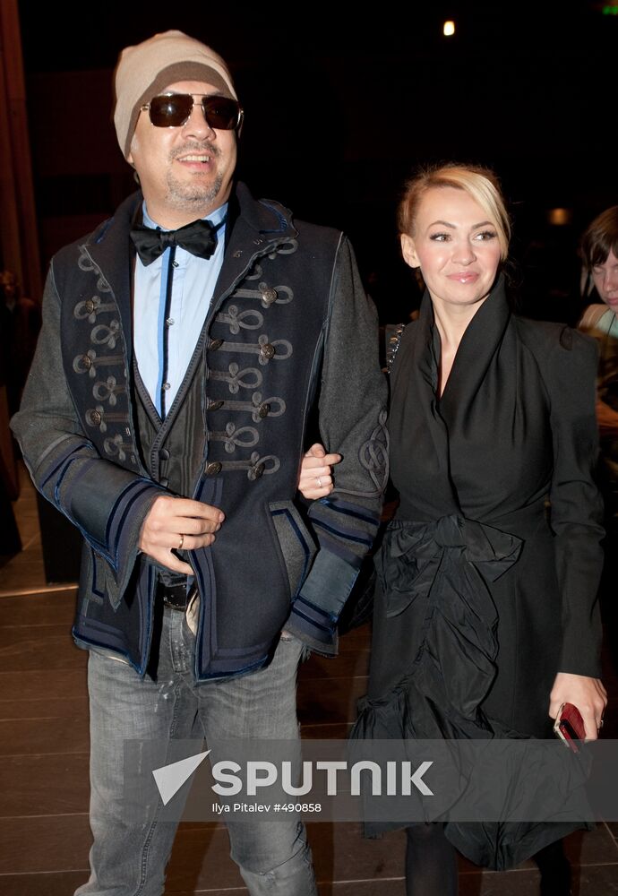 Singer Filipp Kirkorov and producer Yana Rudkovskaya