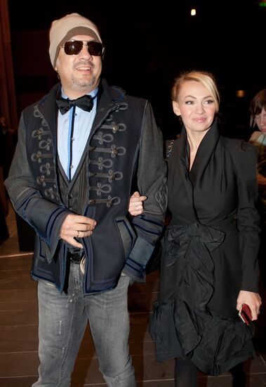 Singer Filipp Kirkorov and producer Yana Rudkovskaya
