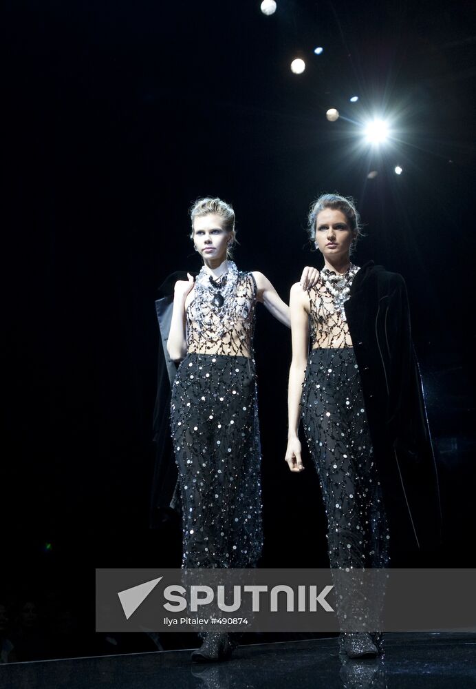 Designer Giorgio Armani's Armani Prive collection show