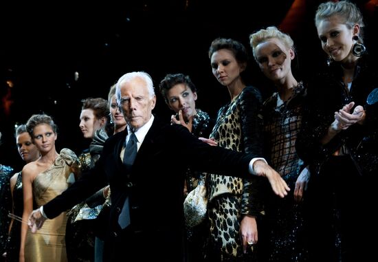 Italian fashion designer Giorgio Armani