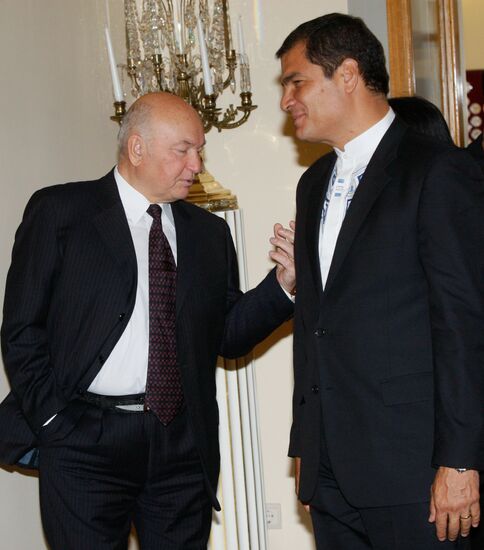 Moscow Mayor meeting with President of Ecuador