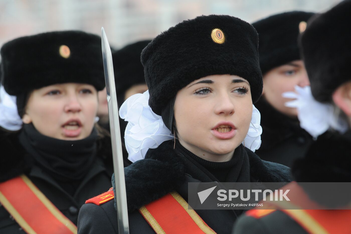 Parade rehearsal on Khodynka Field, Moscow