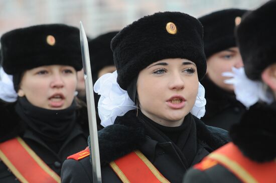 Parade rehearsal on Khodynka Field, Moscow
