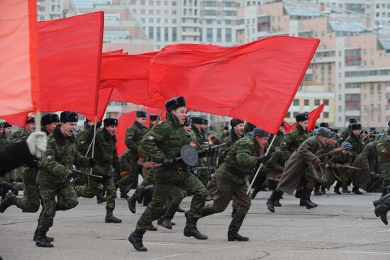 Parade rehearsal on Khodynka Field, Moscow