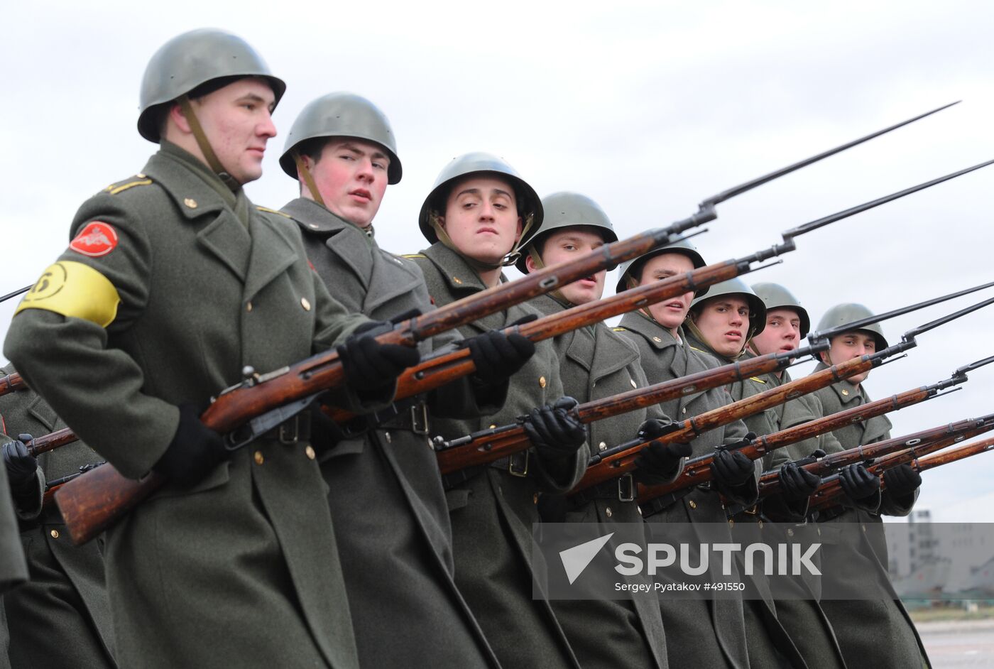 Parade rehearsal on Khodynka Field, Moscow