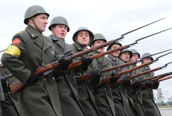 Parade rehearsal on Khodynka Field, Moscow