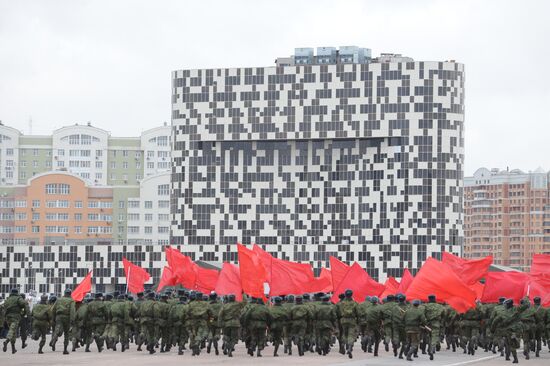 Parade rehearsal on Khodynka Field, Moscow