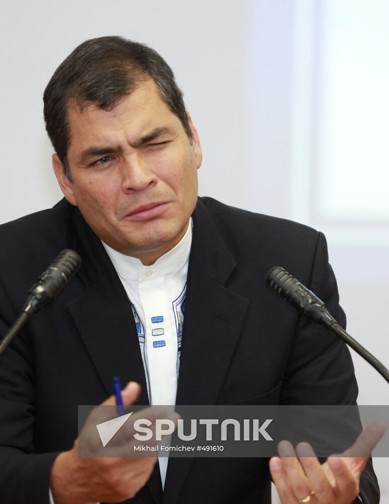President Rafael Correa at Peoples Friendship University