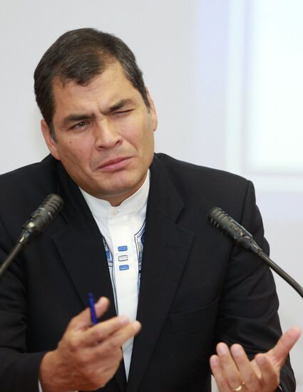 President Rafael Correa at Peoples Friendship University