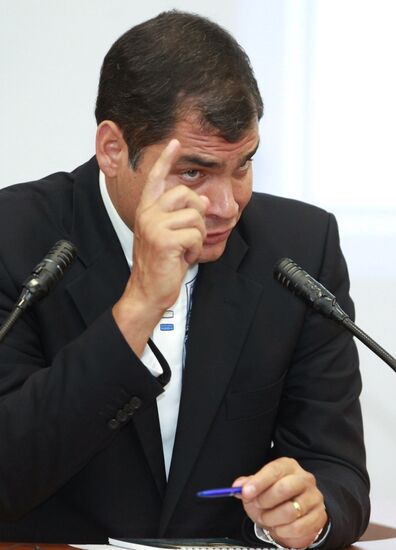 President Rafael Correa at Peoples Friendship University