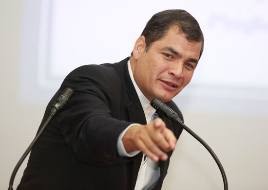 President Rafael Correa at Peoples Friendship University