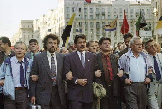 Viktor Aksyuchits, Sergei Baburin, and Viktor Alksnis