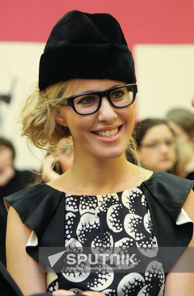TV host Ksenia Sobchak