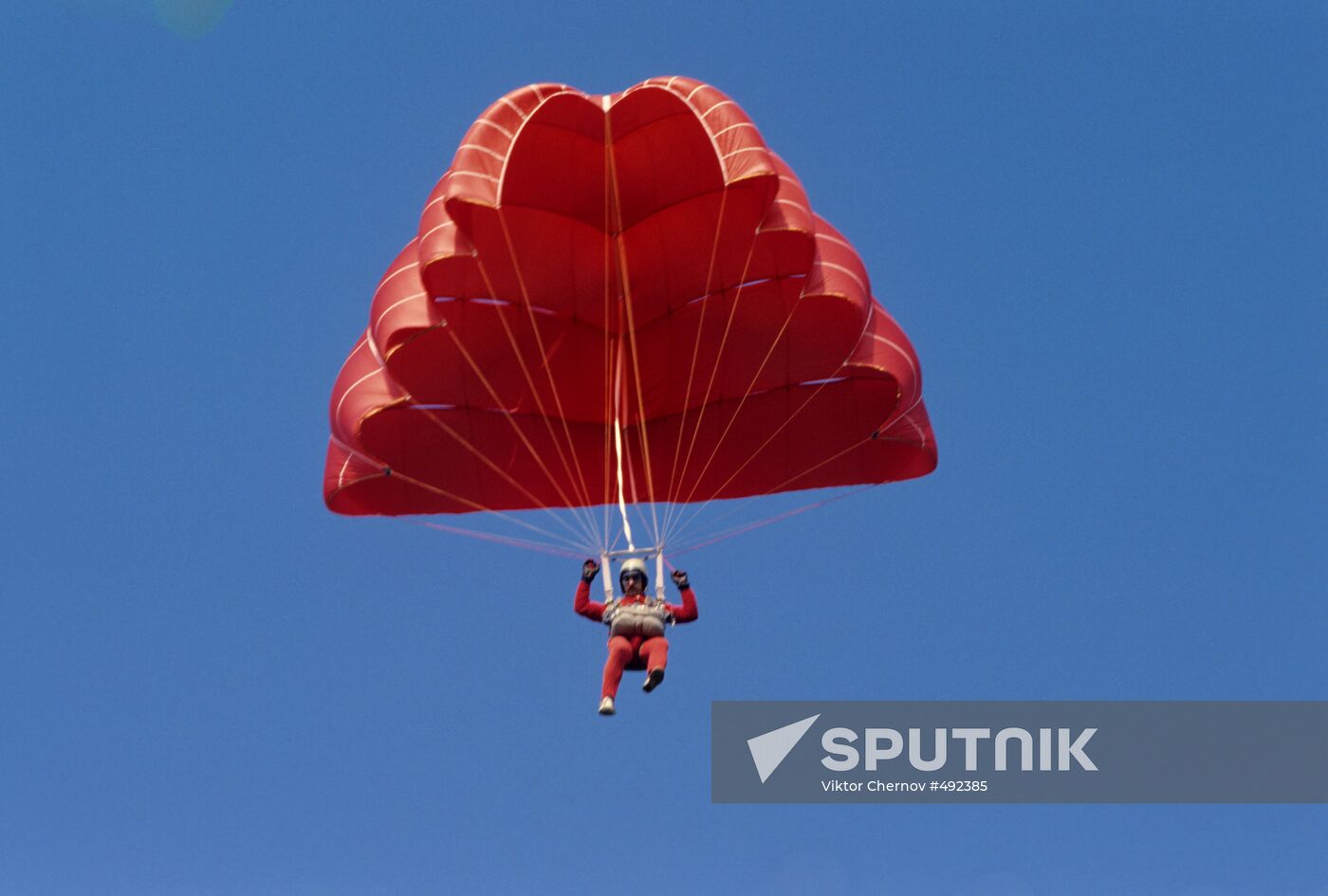 Jump with a parachute