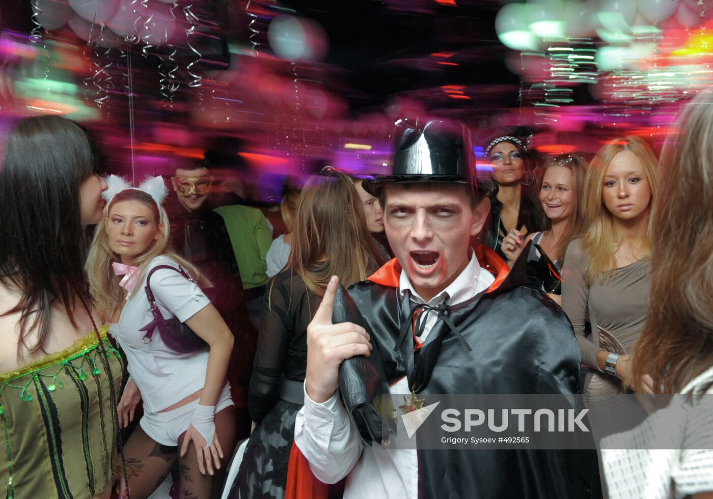 Halloween celebration in Moscow