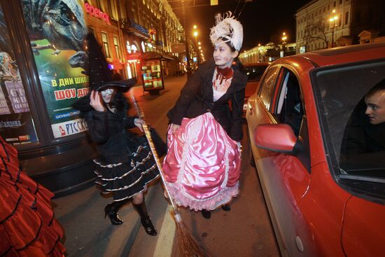 Halloween celebration in St. Petersburg