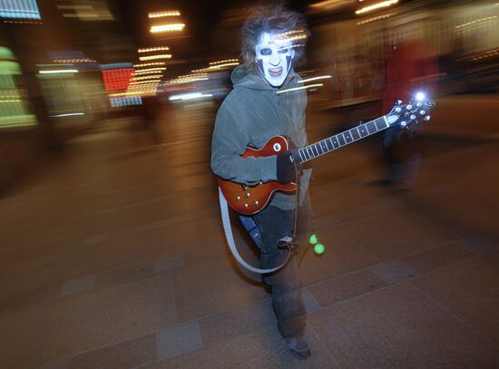Halloween celebration in St. Petersburg