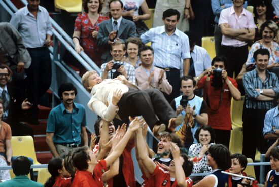 Celebration in honor of coach Lidiya Alekseeva