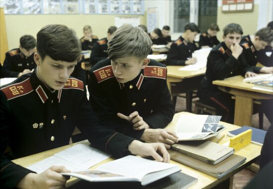 Cadets of Kalinin Suvorov School