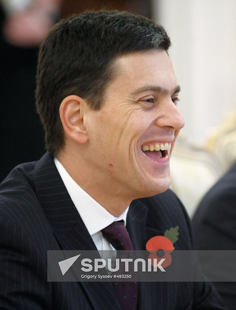 British Foreign Secretary David Miliband in Moscow