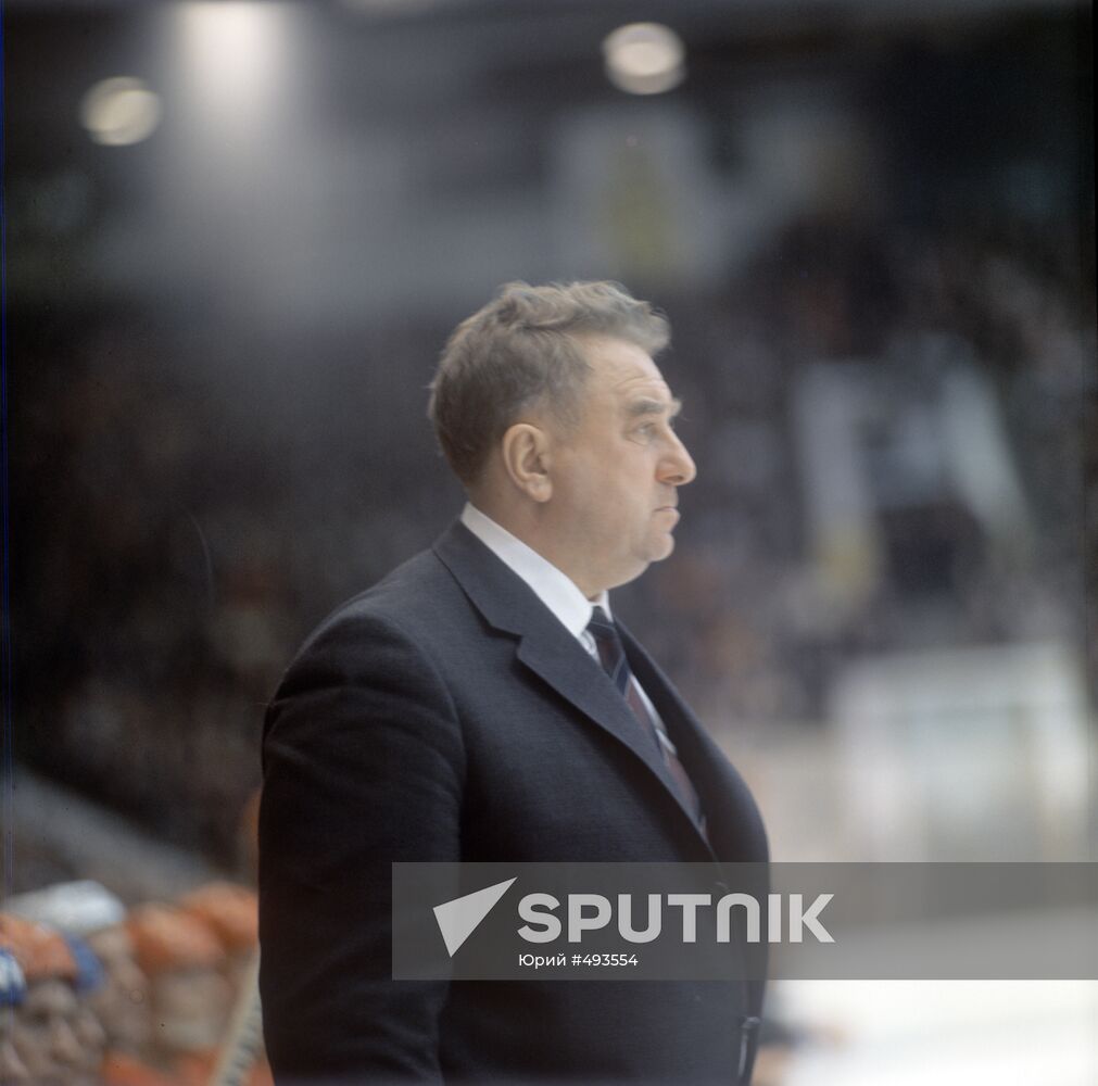 Coach Anatoly Tarasov