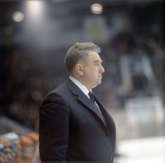 Coach Anatoly Tarasov