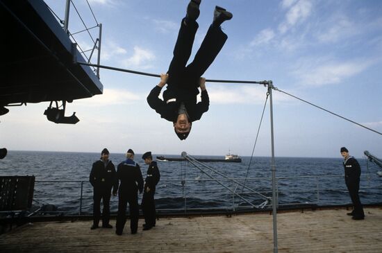 Naval school cadets