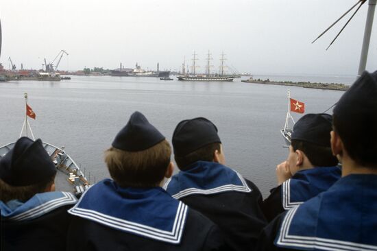 Naval school cadets
