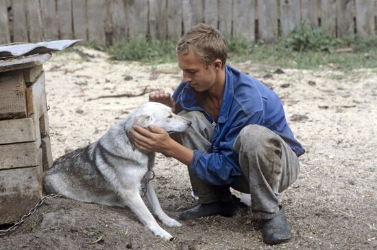 Man and dog