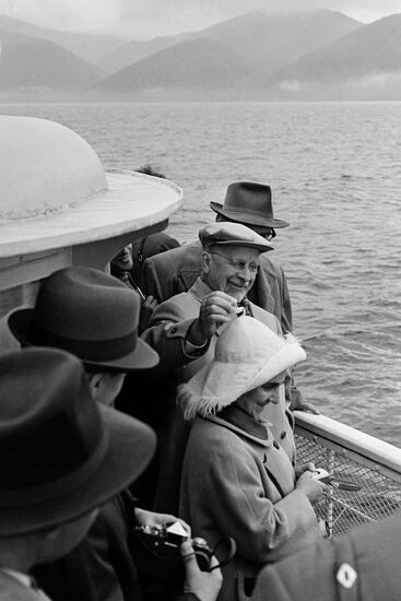GDR leader Walter Ulbricht visits Lake Baikal