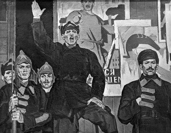 "Commissar" painting by Vyacheslav Tokarev