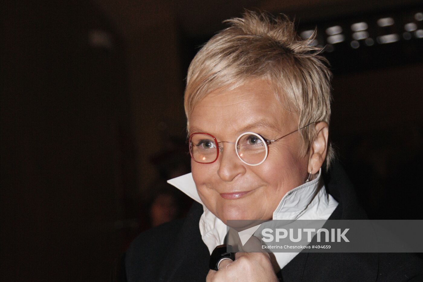 TV host Svetlana Konegen attends Pavel Lungin's Tsar premiere