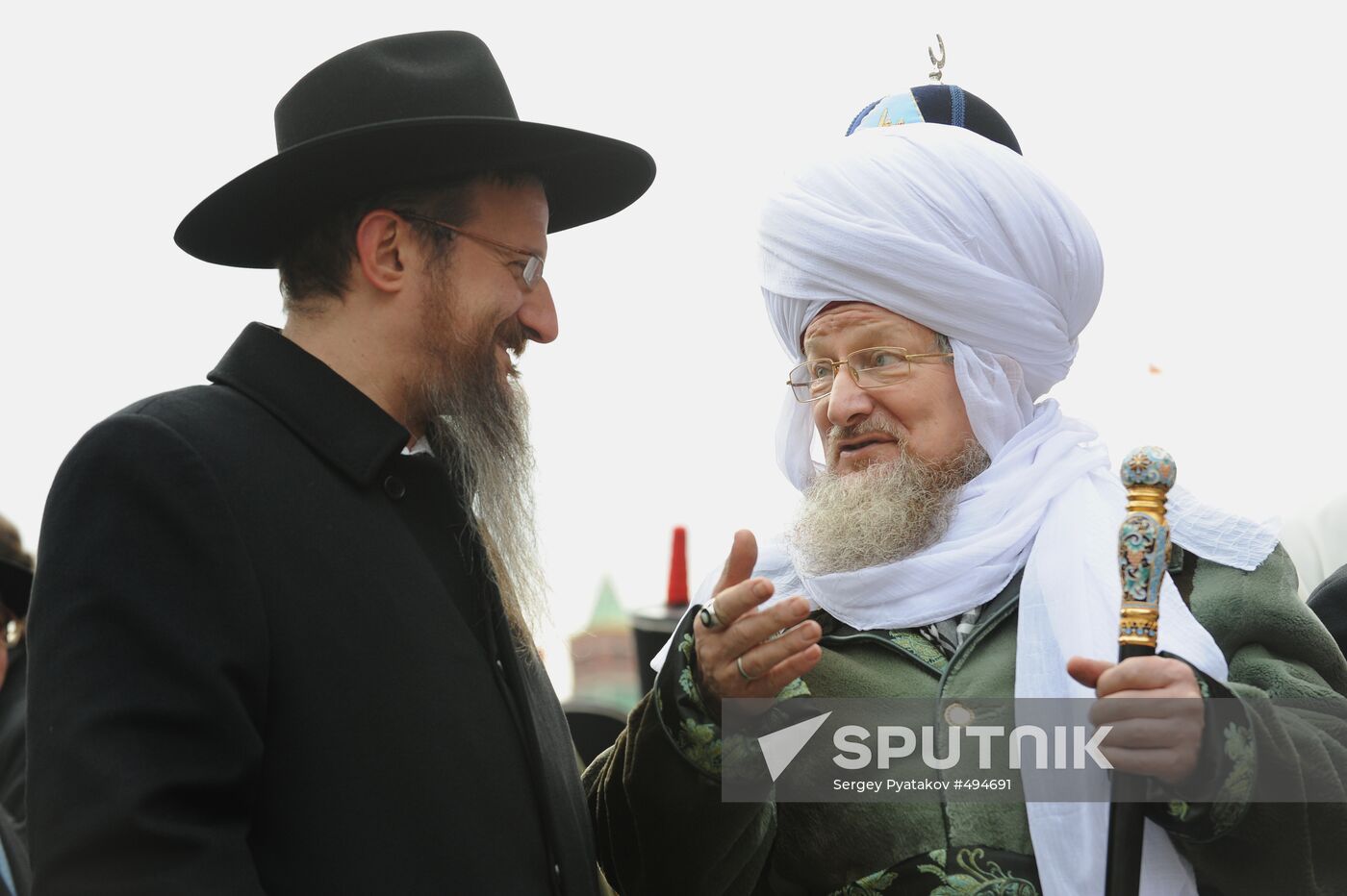 Berel Lazar and Talgat Tadzhuddin