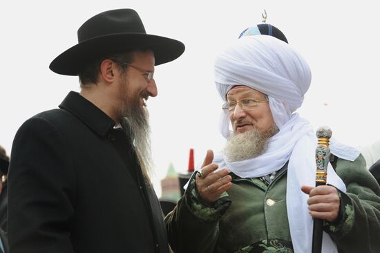 Berel Lazar and Talgat Tadzhuddin