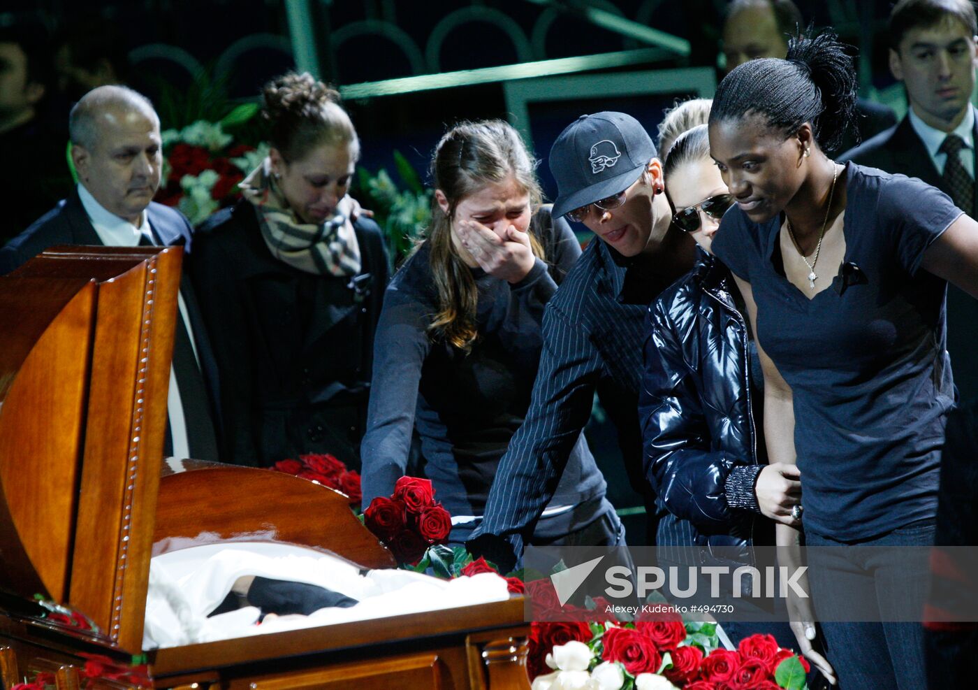 Shabtai von Kalmanovich funeral ceremony in Vidnoye