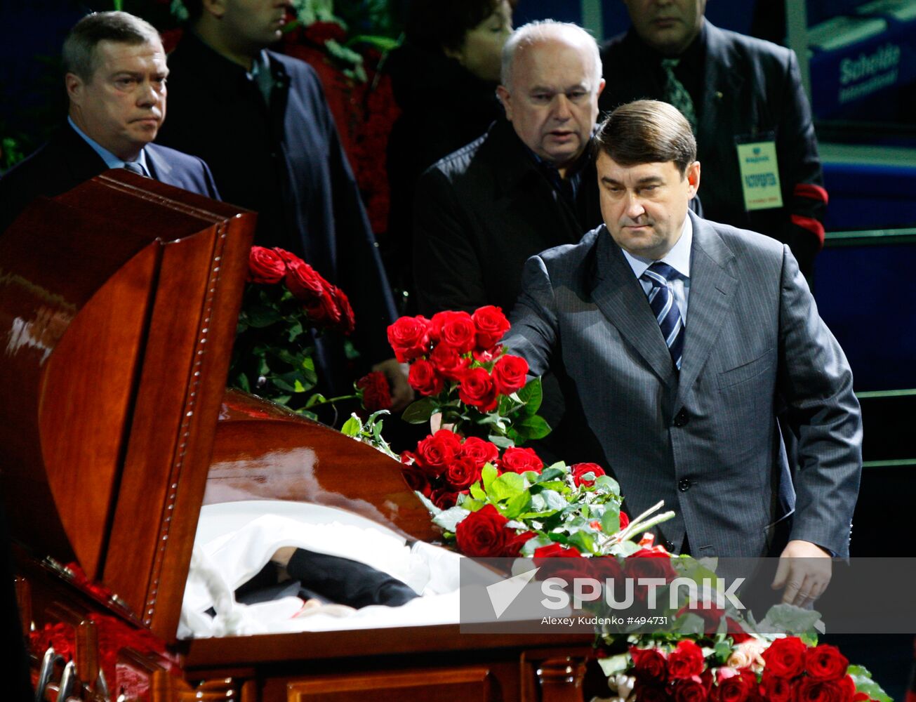 Shabtai von Kalmanovich funeral ceremony in Vidnoye