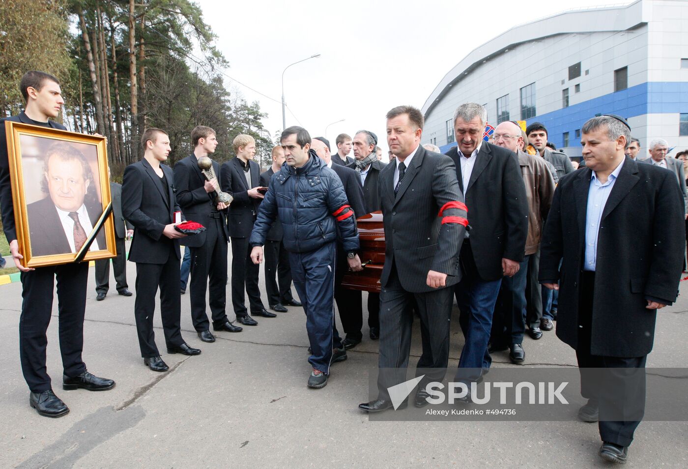 Shabtai von Kalmanovich funeral ceremony in Vidnoye