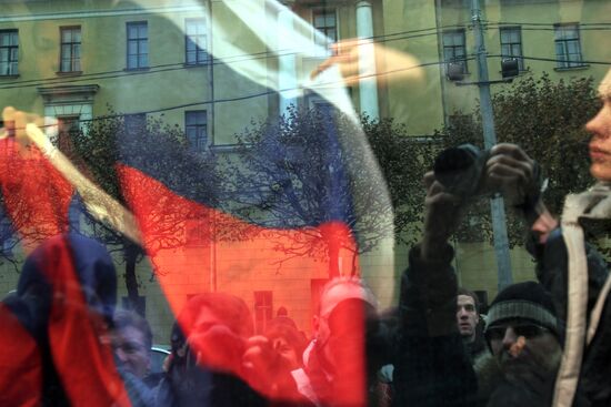 Nationalists hold Russian March rally in St. Petersburg