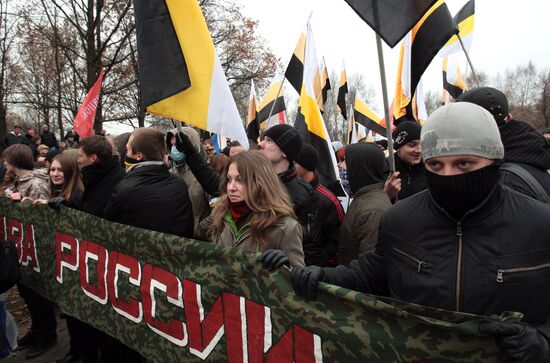 Nationalists hold Russian March rally in St. Petersburg