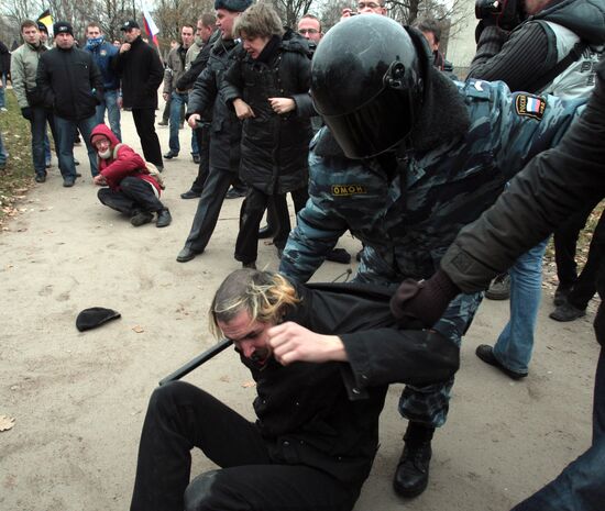 Nationalists hold Russian March rally in St. Petersburg
