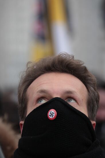 Nationalists hold Russian March rally in Moscow