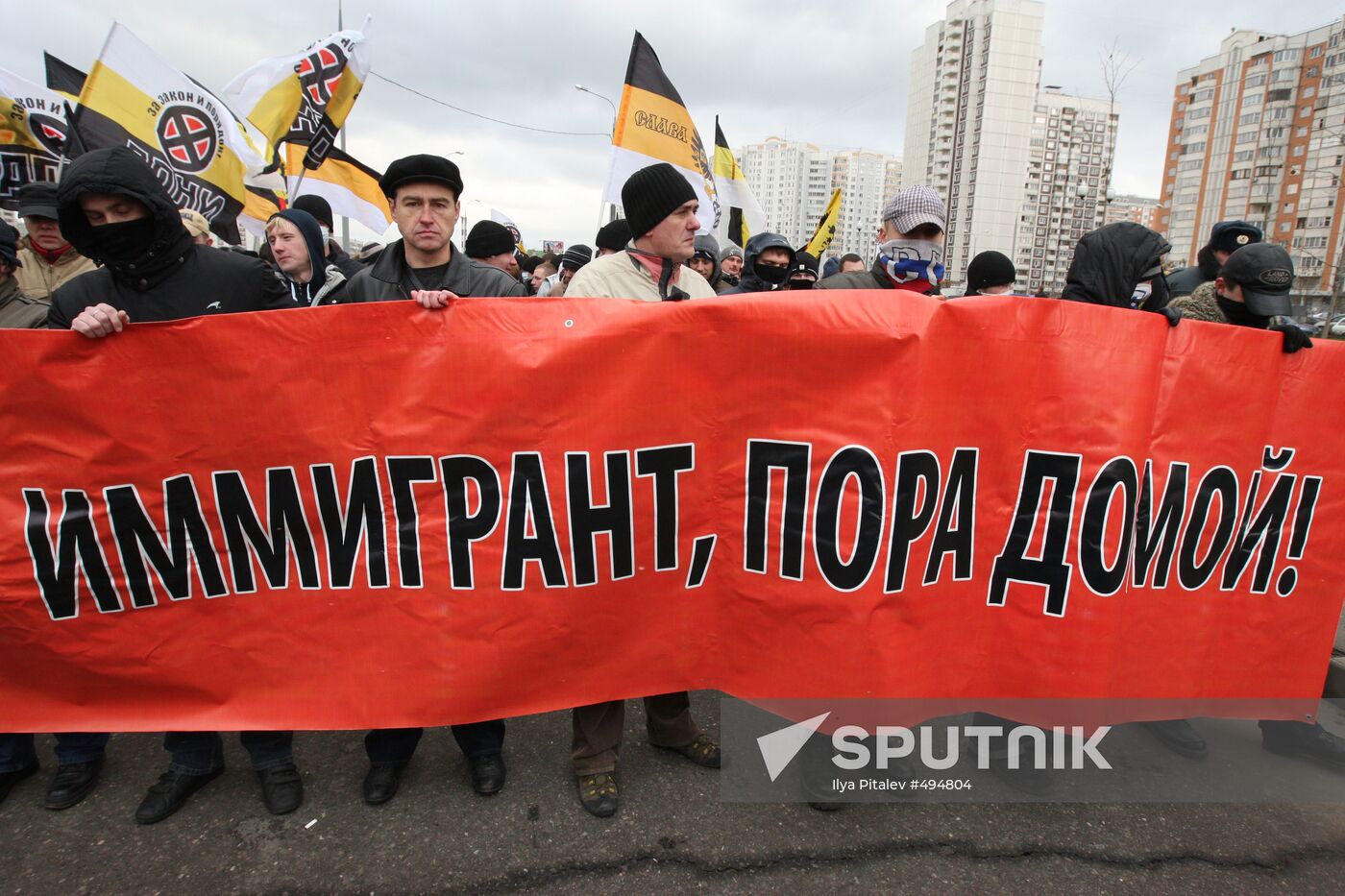 Nationalists hold Russian March rally in Moscow