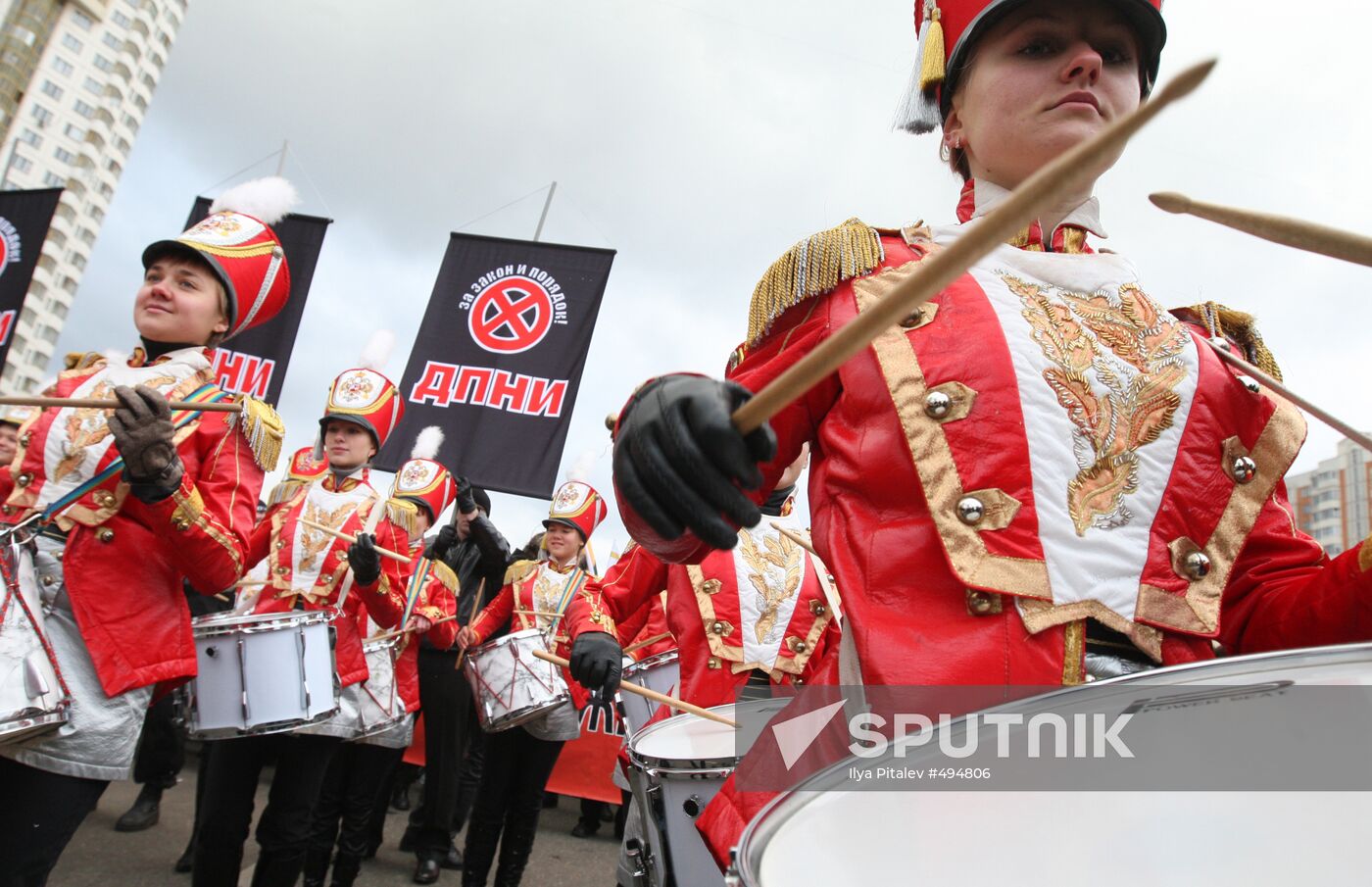 Nationalists hold Russian March rally in Moscow