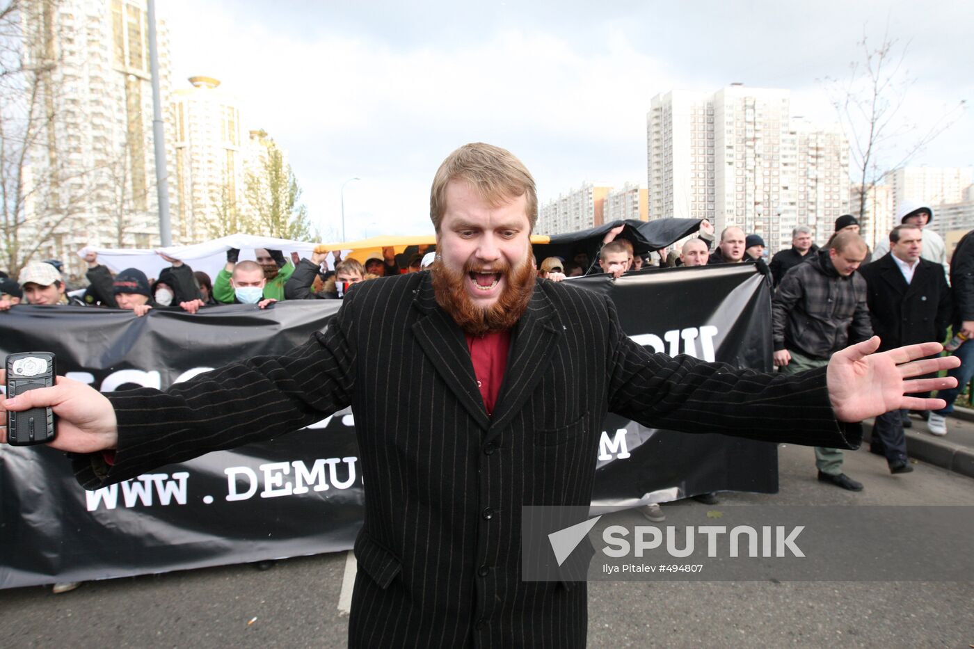 Nationalists hold Russian March rally in Moscow