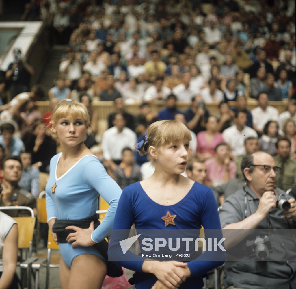 Olga Karaseva and Olga Korbut