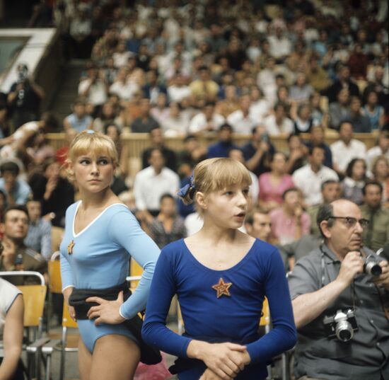 Olga Karaseva and Olga Korbut