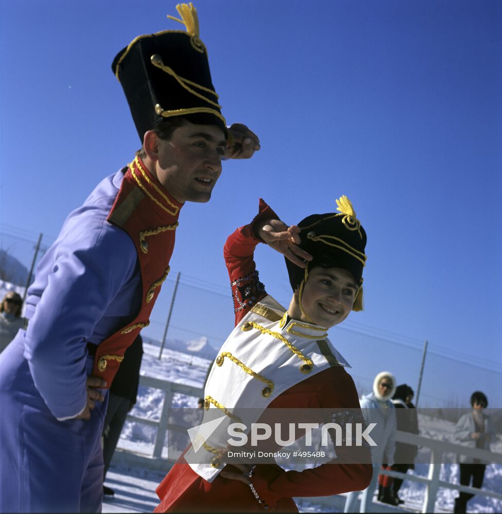 Figure skaters Tamara Moskvina and Alexei Mishin