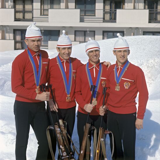 Soviet biathletes