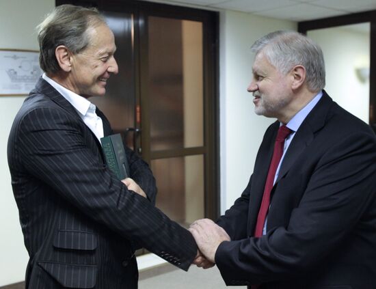 Sergei Mironov meets with Mikhail Zadornov