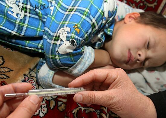 Chidren treated for flu and viral infections